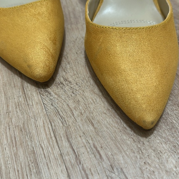 UNISA | Yellow Suede Slingback Heels - Picture 2 of 6